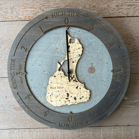 Block Island Tide Clock, 16.50" Diameter