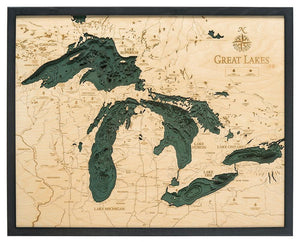 Best Wood Maps of the Great Lakes