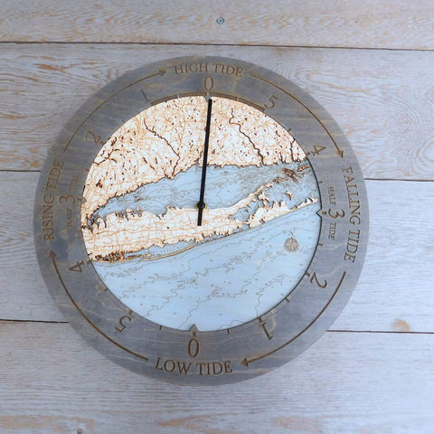 Long Island Sound Tide Clock, 16.50" Diameter