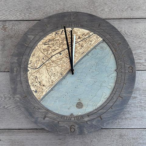 Myrtle Beach Tide & Time Clock, 16.50" Diameter