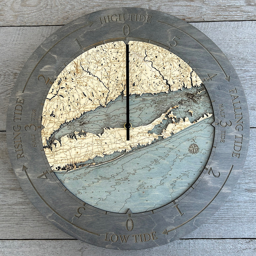 Long Island Sound Tide Clock, 16.50" Diameter