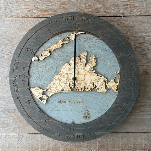 Martha's Vineyard Tide Clock, 16.50" Diameter