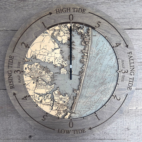 Ocean City Tide Clock, 16.50" Diameter