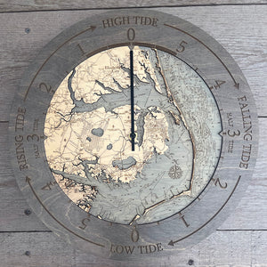Outer Banks Tide Clock, 16.50" Diameter