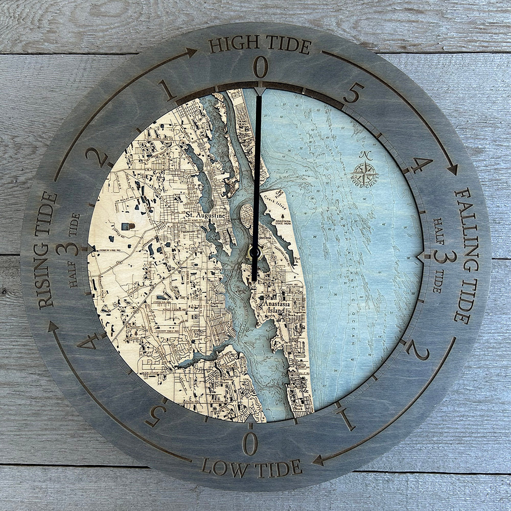 St. Augustine Tide Clock, 16.50" Diameter