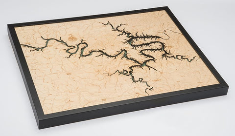Lake of the Ozarks 3-D Wood Map