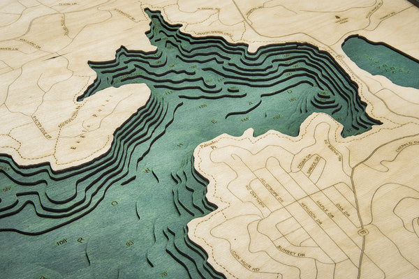 Lake Arrowhead, California Wood Chart 
