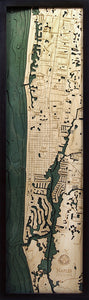 Naples Map Florida 3-D Nautical Wood Chart