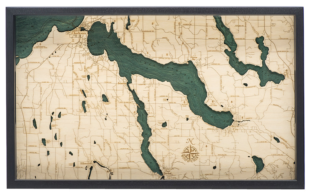Lake Charlevoix Serving Tray 20" X 13"