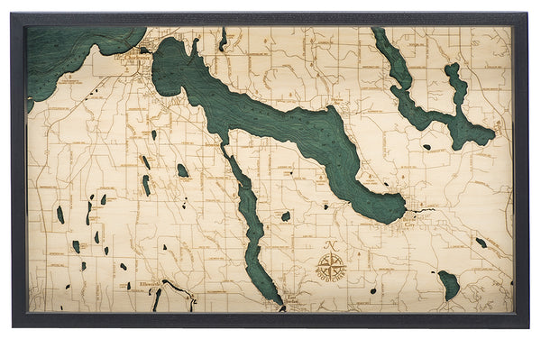 Lake Charlevoix Serving Tray 20" X 13"