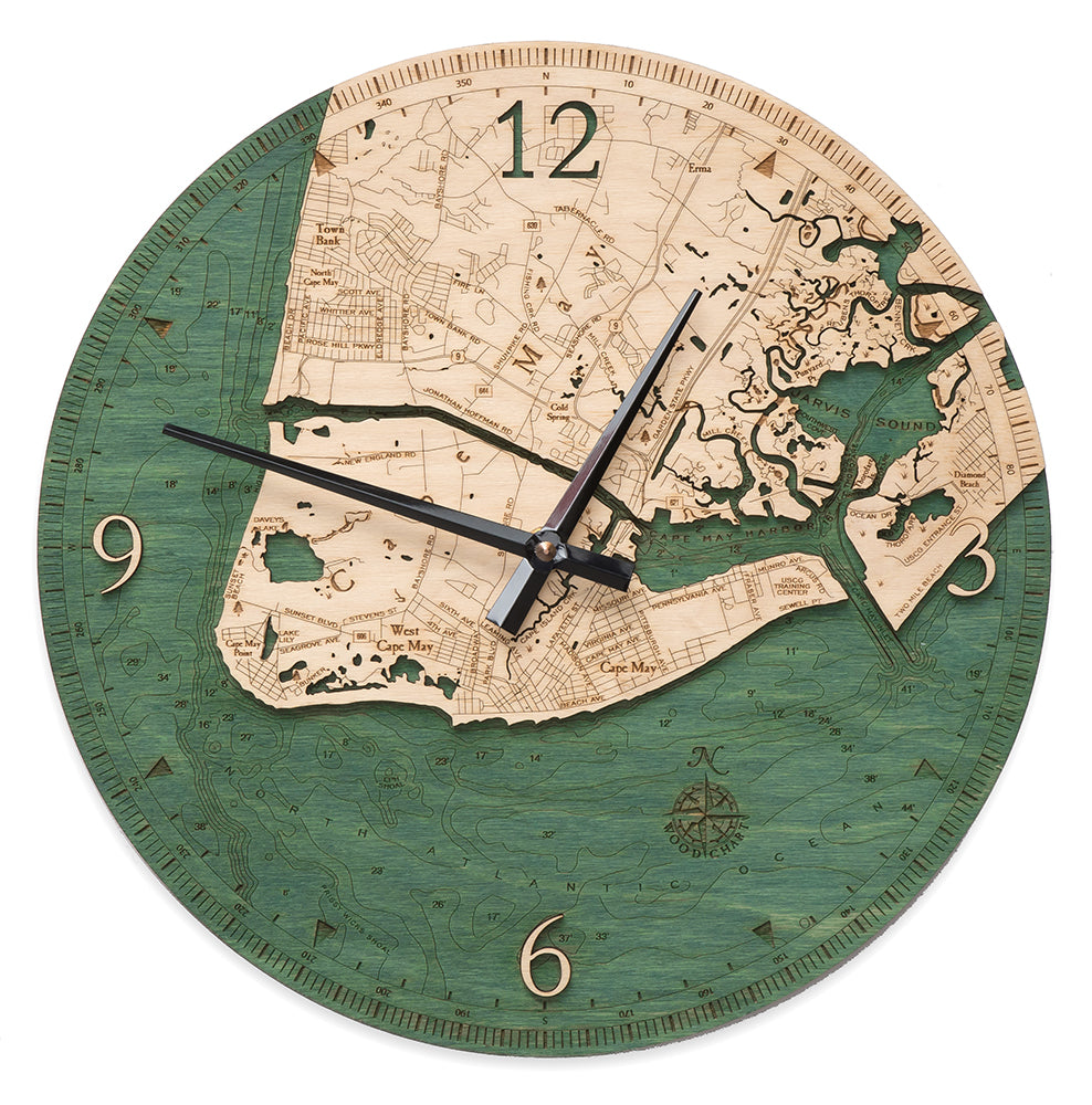 Cape May Clock, 12" Diameter