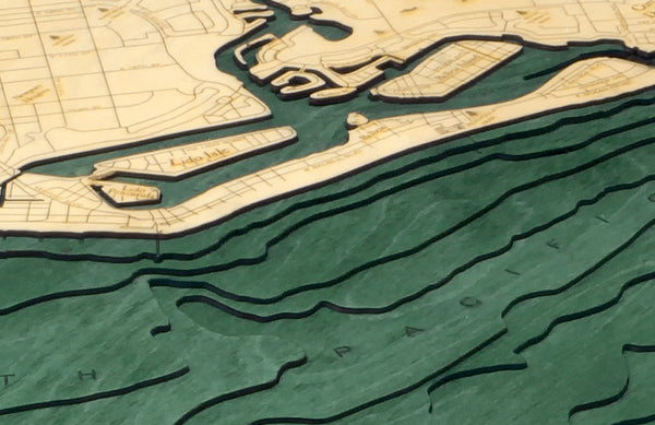 Topography Details of Map of Newport Beach