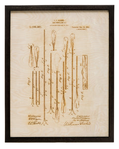 Wooden Paddle Patent Art