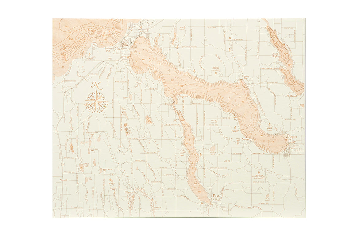 Lake Charlevoix "Fire & Birch" Series- 15" X 19"