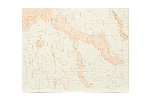 Lake Charlevoix "Fire & Birch" Series- 15" X 19"