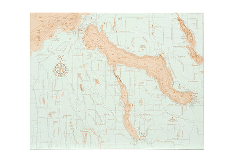 Lake Charlevoix "Fire & Birch" Series- 15" X 19"