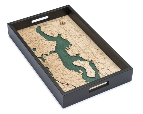 Lake Washington Serving Tray 20" X 13"