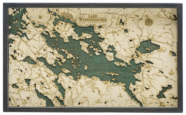 Lake Winnipesaukee Serving Tray 20" X 13"